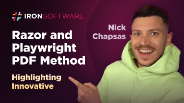 혁신 강조: Razor 및 Playwright PDF 메서드